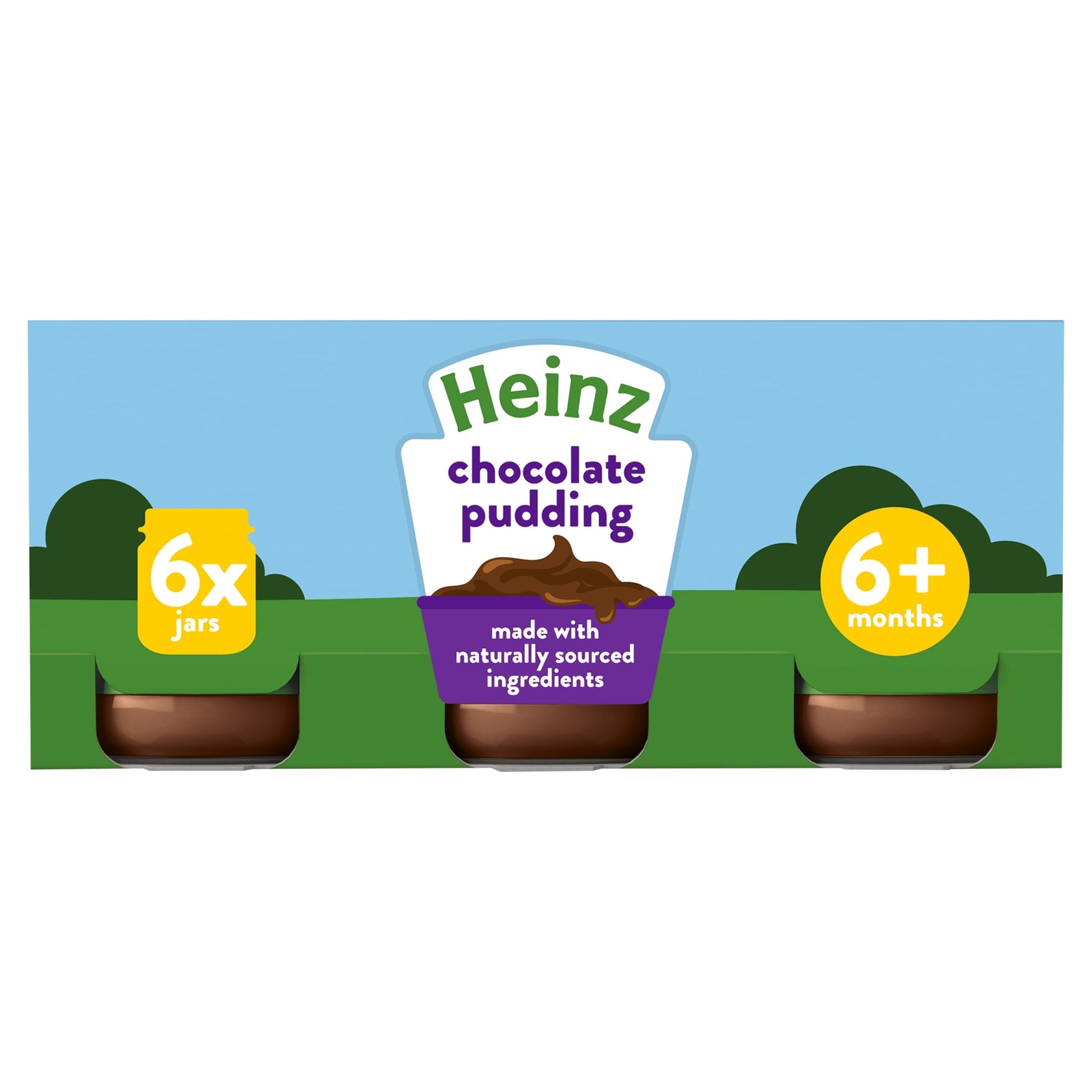 Heinz Chocolate Pudding Baby Food Jar 6 x 120g — image 1