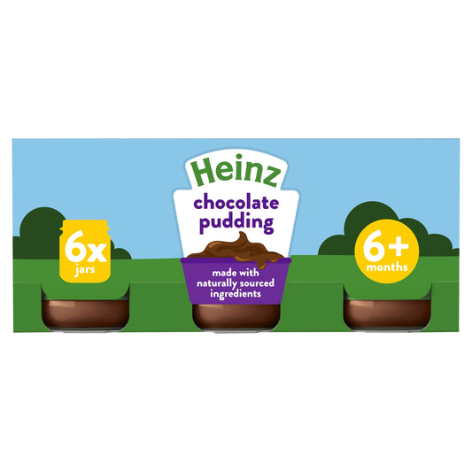 Heinz Chocolate Pudding Baby Food Jar 6 x 120g — image 1