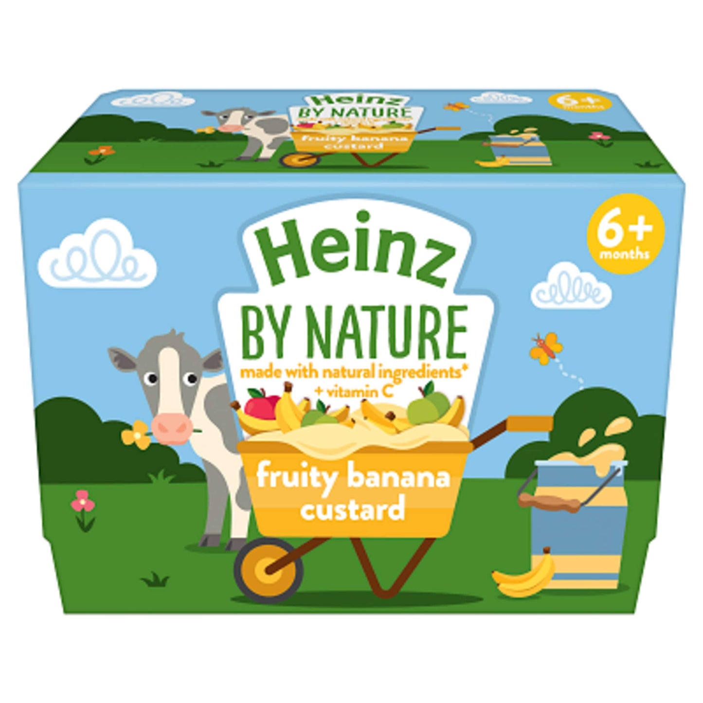 Heinz Fruity Banana Custard Baby Food Dessert Pots 4 x 100g — image 2