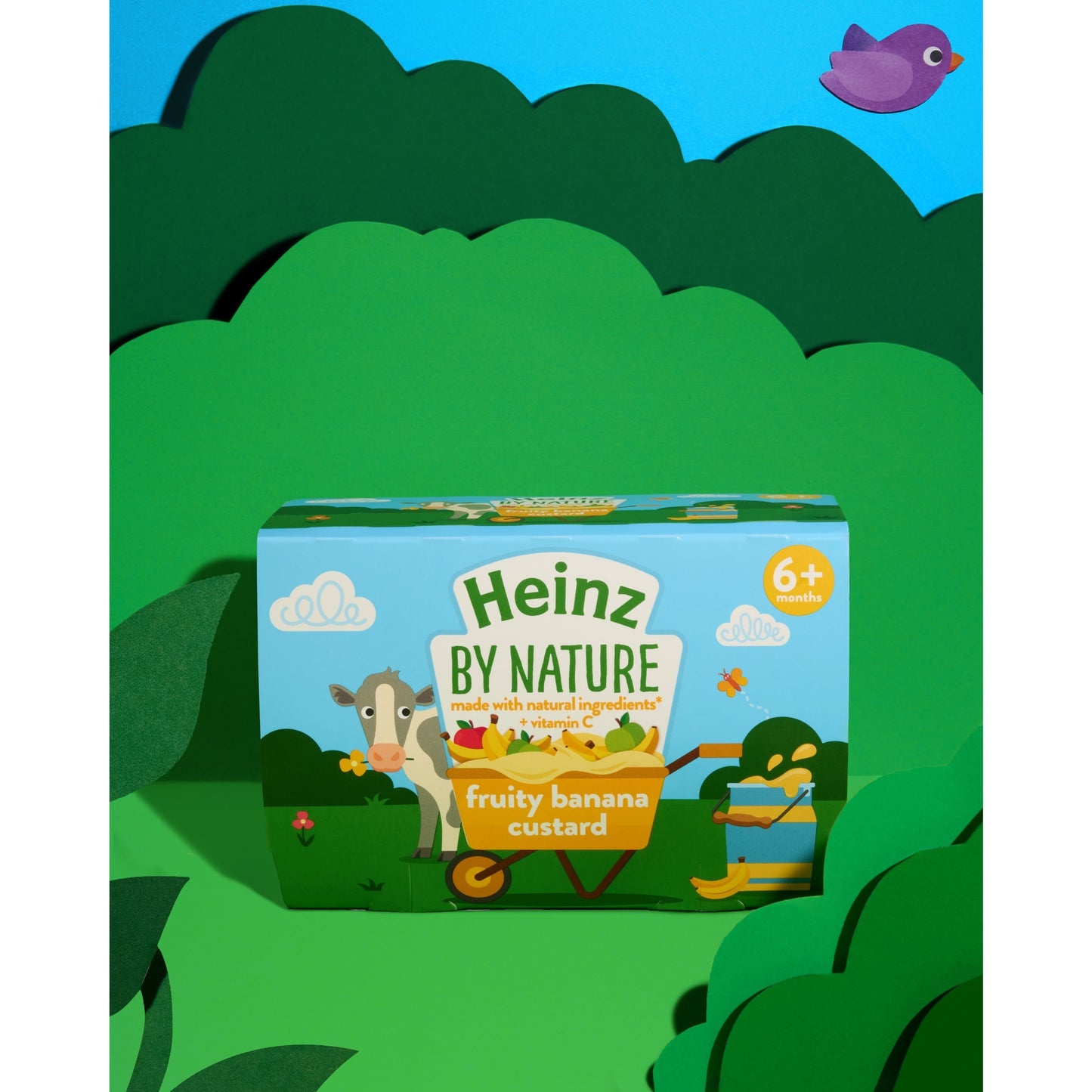 Heinz Fruity Banana Custard Baby Food Dessert Pots 4 x 100g — image 3