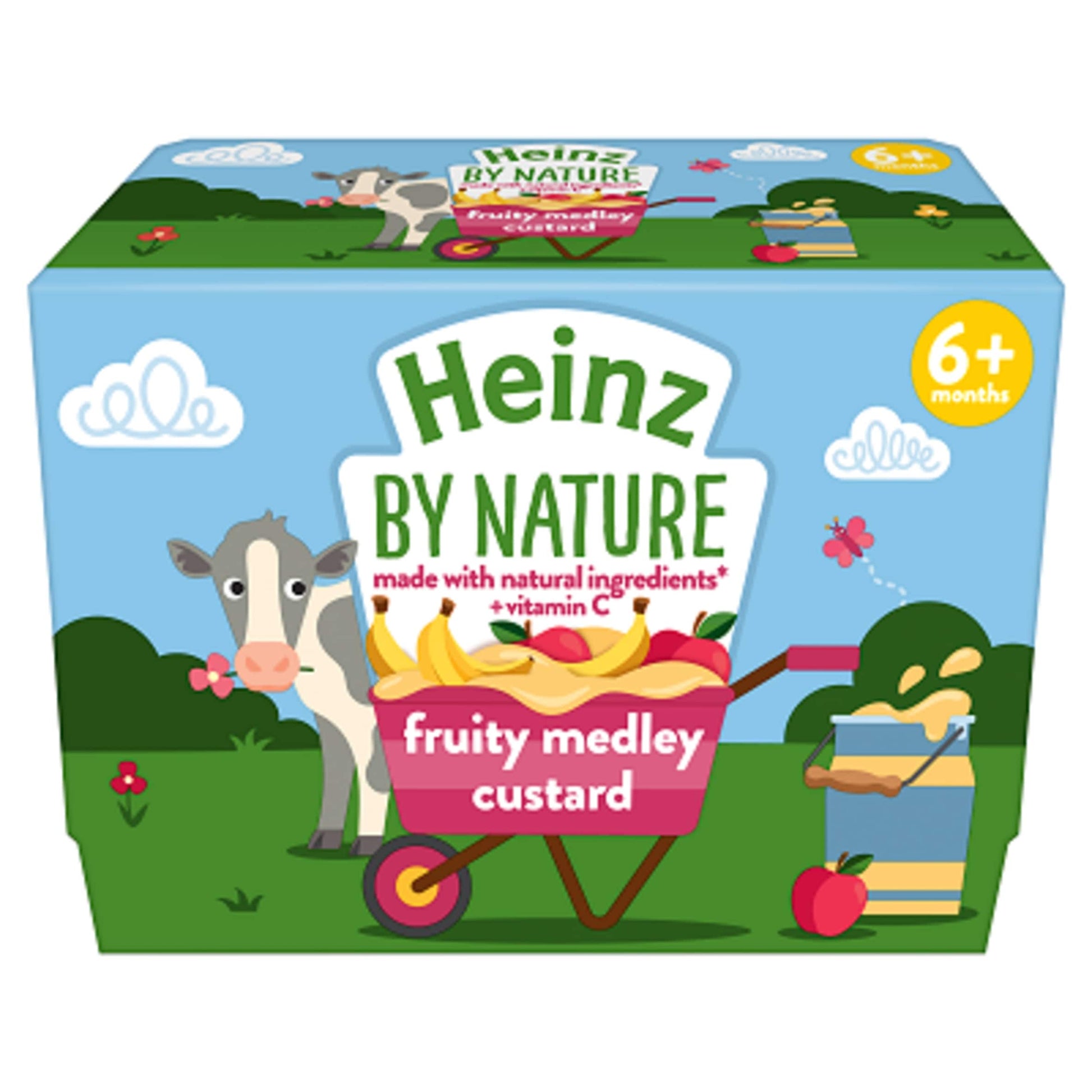 Heinz Fruity Medley Custard Baby Food Dessert Pots 4 x 100g — image 2