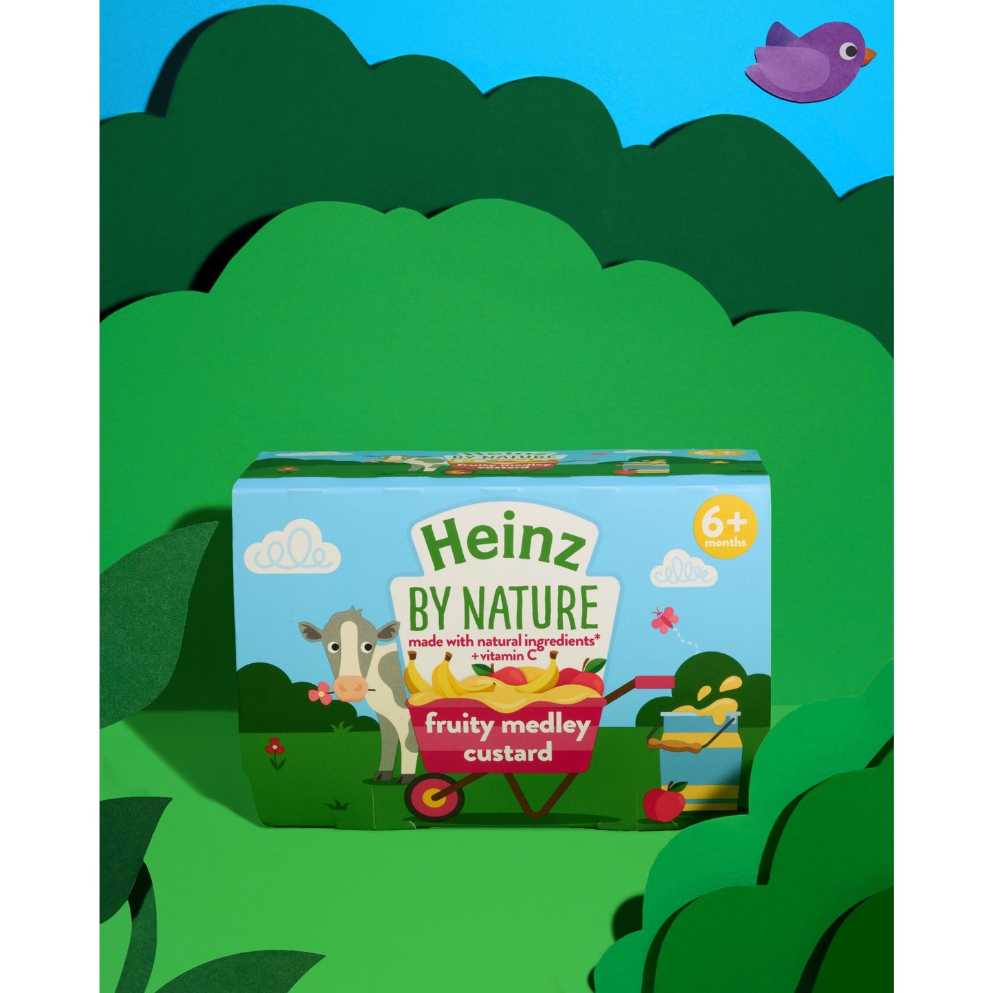 Heinz Fruity Medley Custard Baby Food Dessert Pots 4 x 100g — image 3