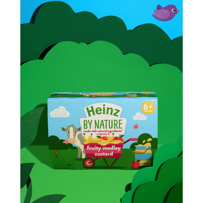 Heinz Fruity Medley Custard Baby Food Dessert Pots 4 x 100g — image 3