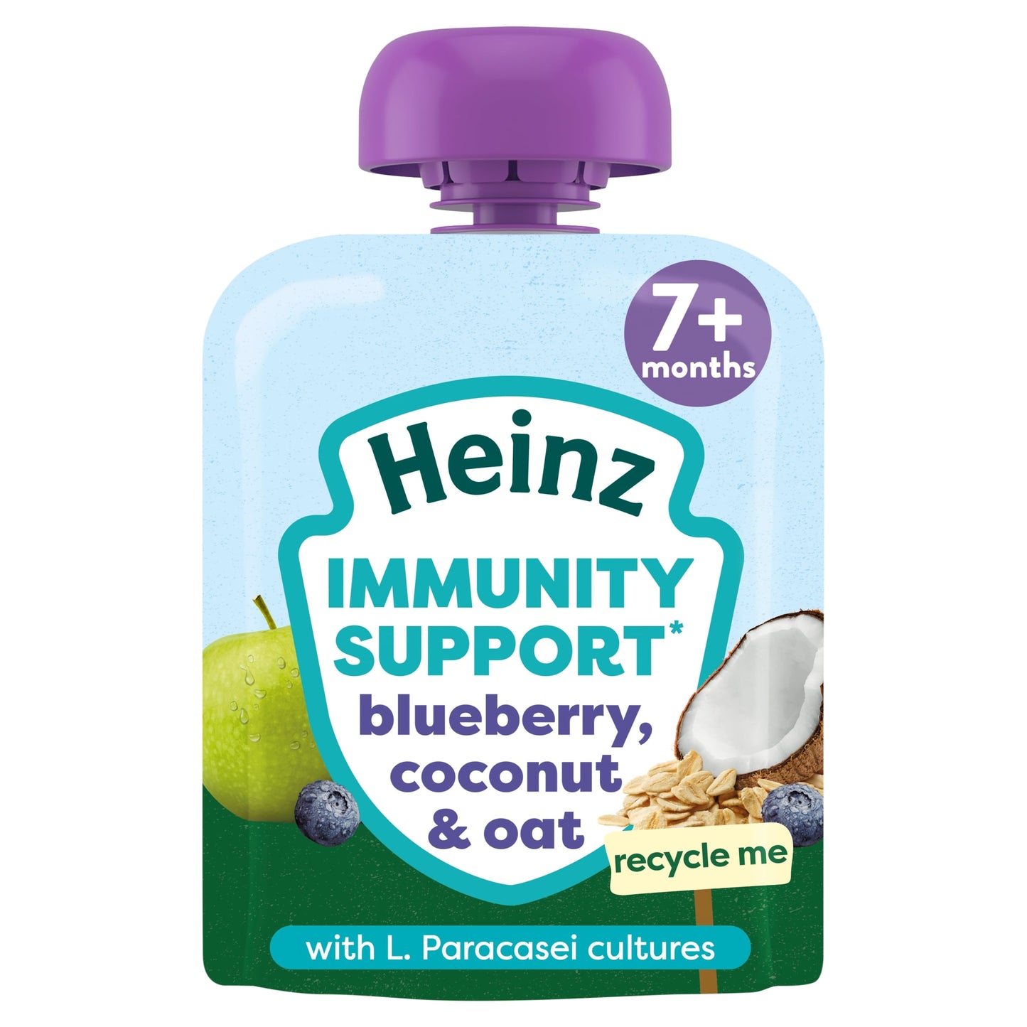 Heinz Immunity Support Baby Food - Blueberry, Coconut & Oat 85g — image 1