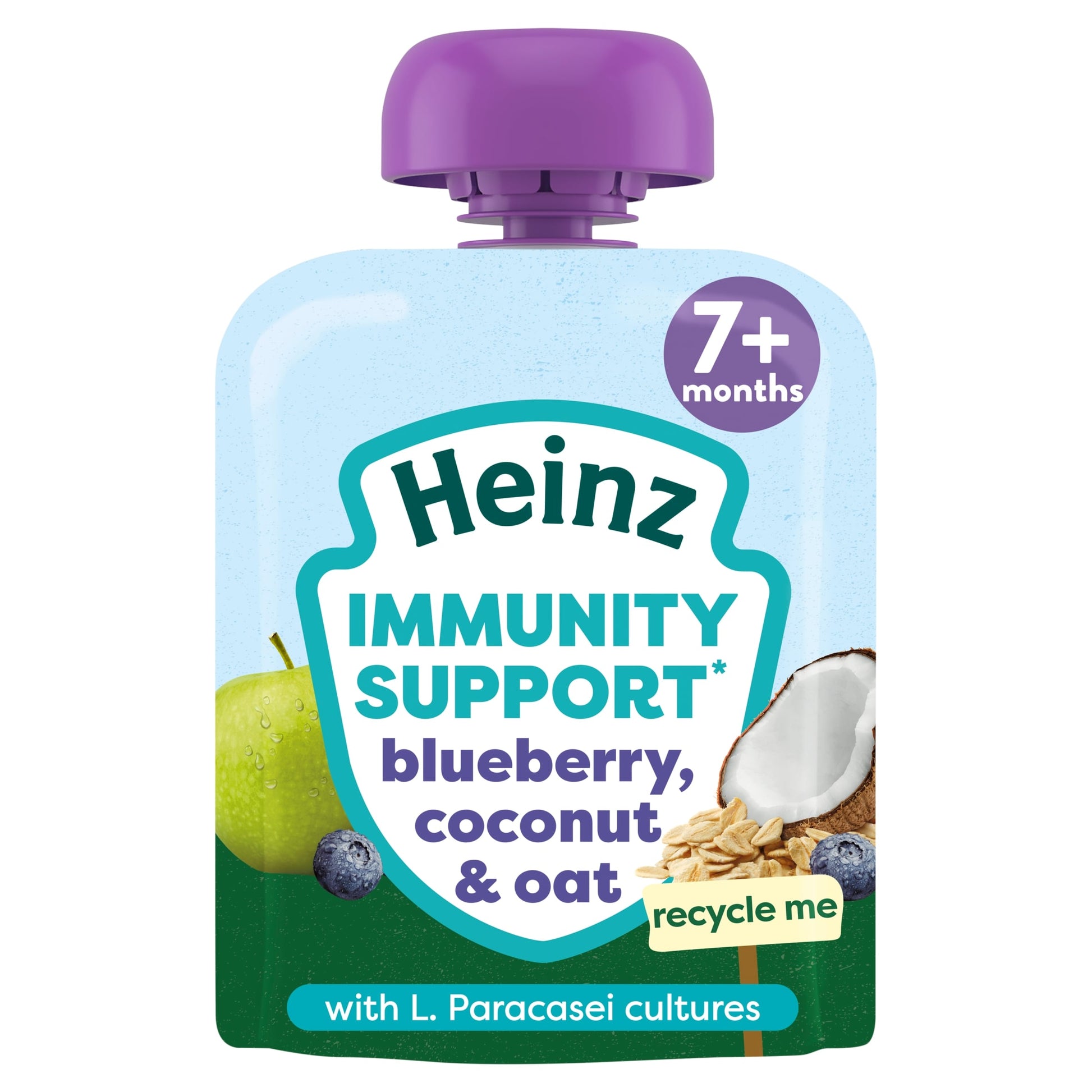 Heinz Immunity Support Baby Food - Blueberry, Coconut & Oat 85g — image 1