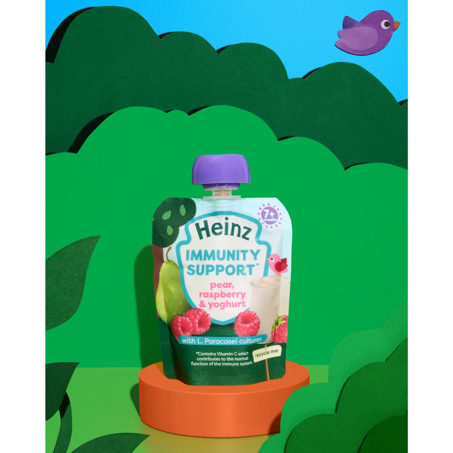 Heinz Immunity Support Baby Food Pear, Raspberry & Yoghurt 85g — image 3