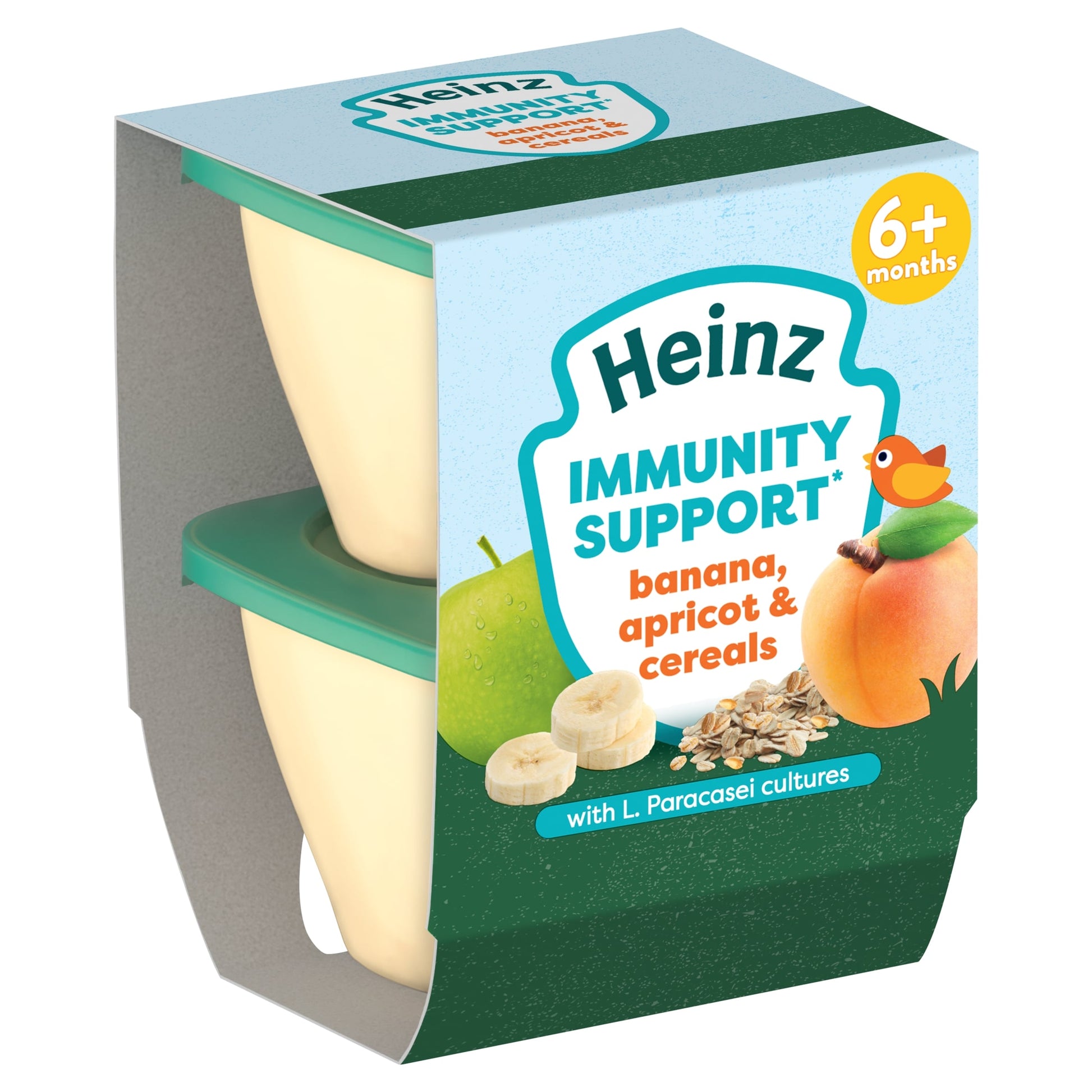 Heinz Immunity Support Banana, Apricot and Cereals Pot Baby Food 6m+ 2x100g — image 1