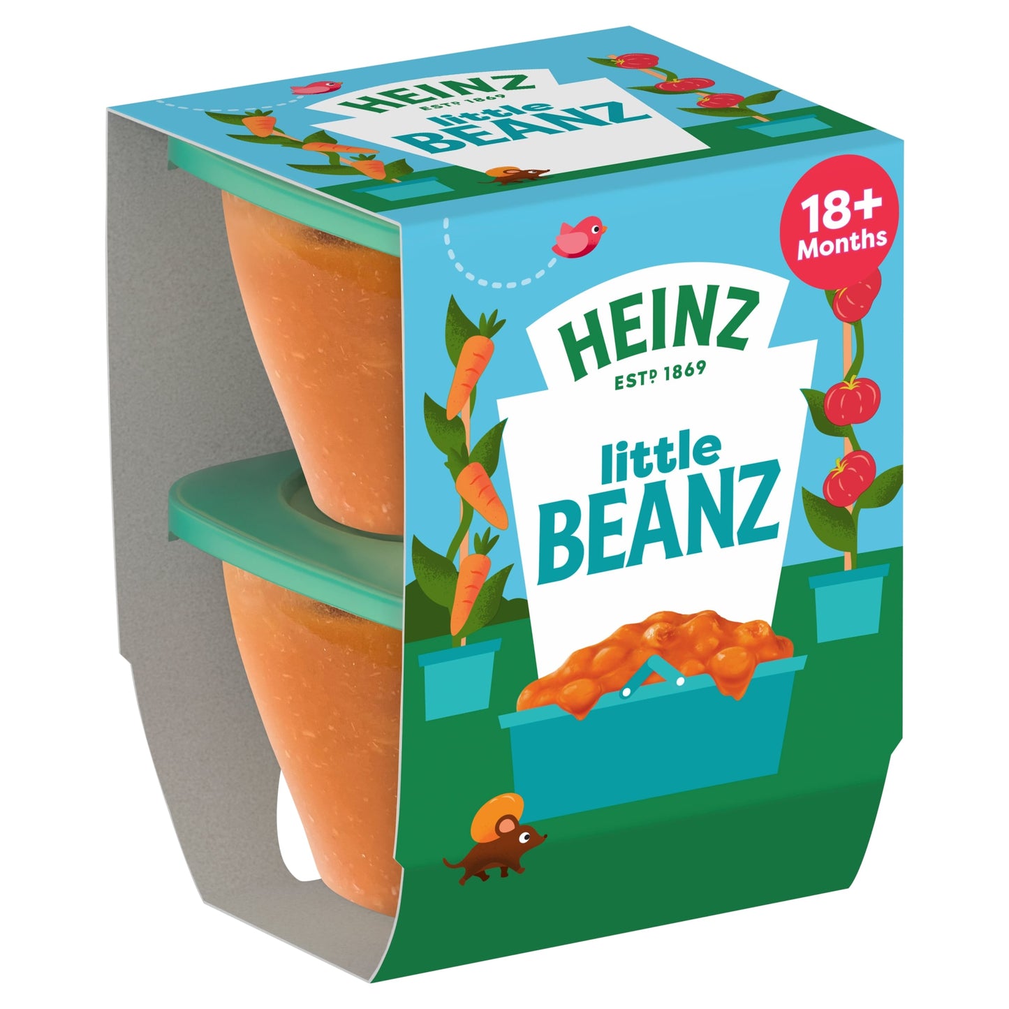 Heinz Little Baked Beans Baby Food Snack 18m+ 2 x 100g — image 1