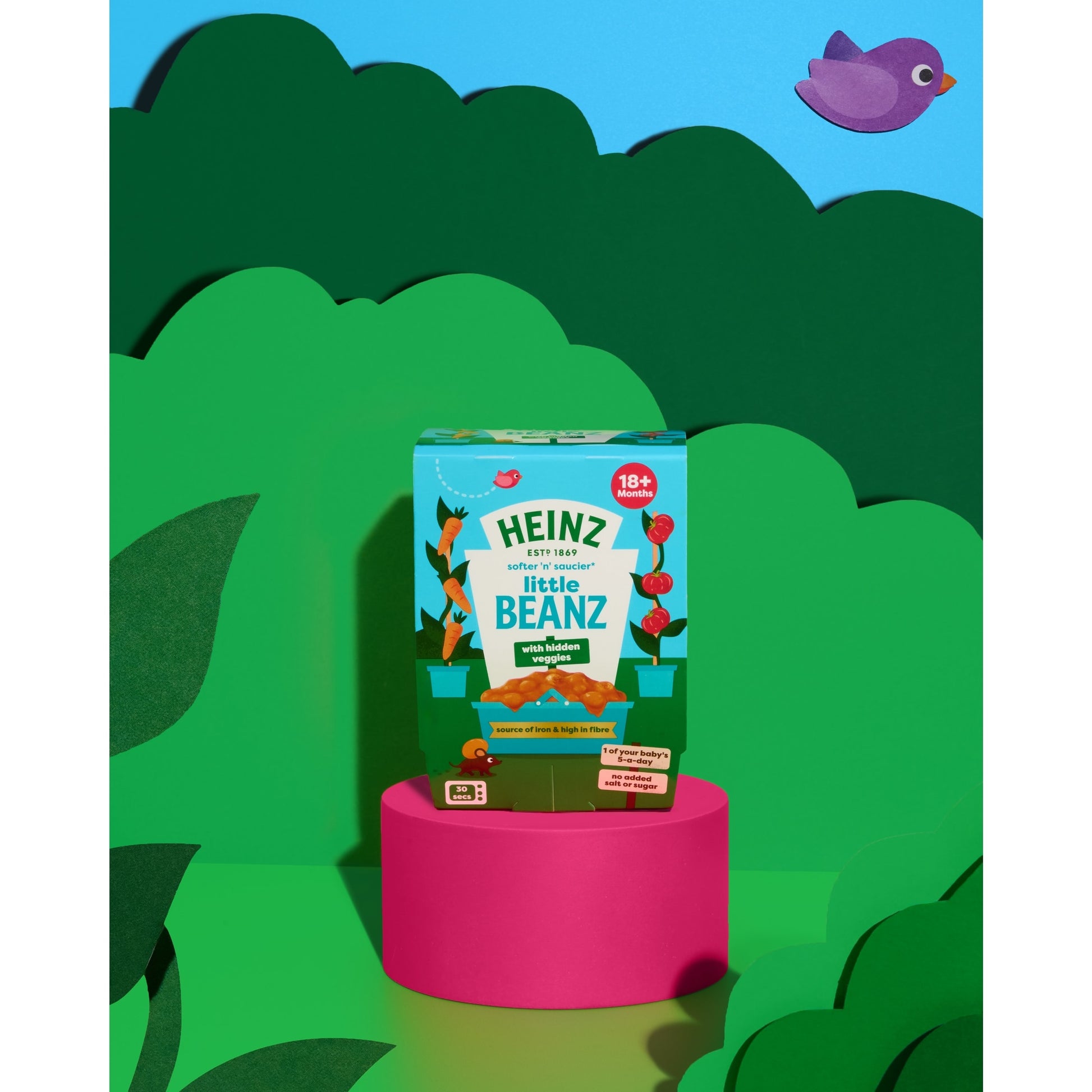 Heinz Little Baked Beans Baby Food Snack 18m+ 2 x 100g — image 2
