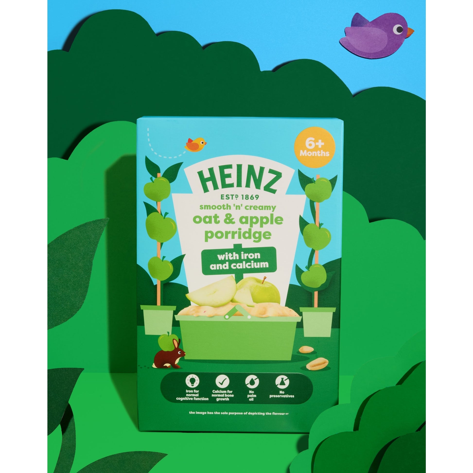 Heinz Oat & Apple Porridge Baby Food 6m+125g — image 2