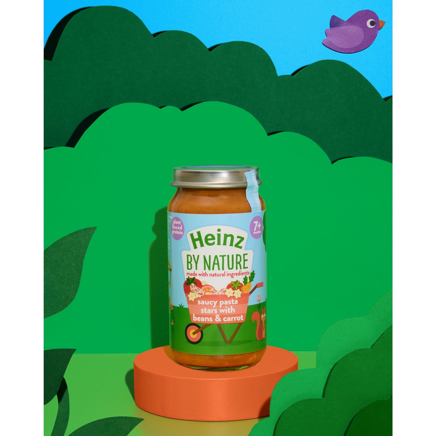 Heinz Pasta Stars with Beans & Carrot Baby Food Jar 200g — image 2