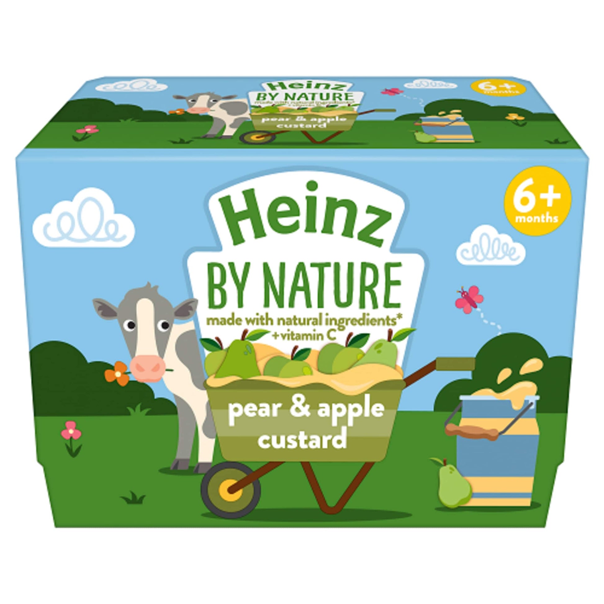 Heinz Pear & Apple Custard Baby Food 4 x 100g — image 2