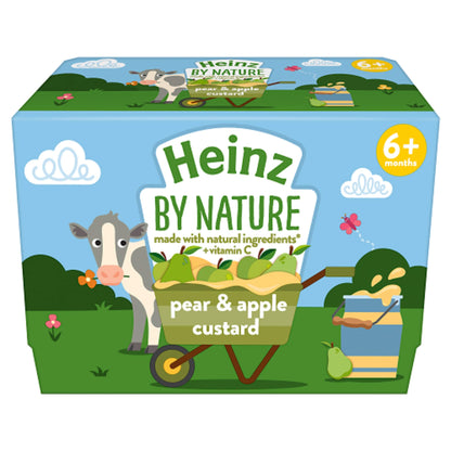 Heinz Pear & Apple Custard Baby Food 4 x 100g — image 2
