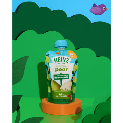 Heinz Pear Baby Food Fruit Puree Pouch 100g — image 2