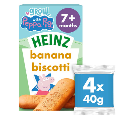 Heinz Peppa Pig Banana Biscotti 4 x 40g — image 1