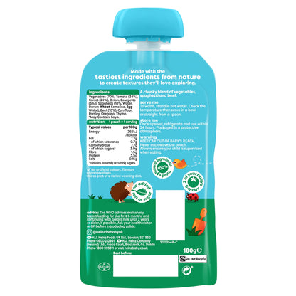 Heinz Spaghetti Bolognese Baby Food Pouch 180g — image 2