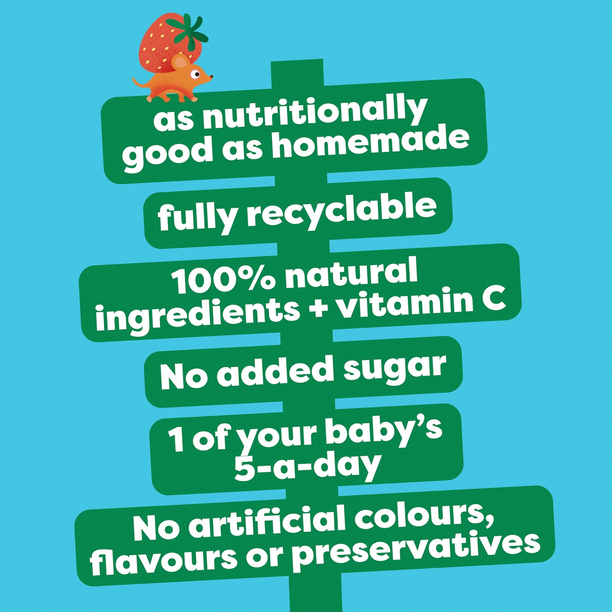 Heinz Strawberry, Raspberry & Banana Baby Food Fruit Puree Pouch 100g — image 4