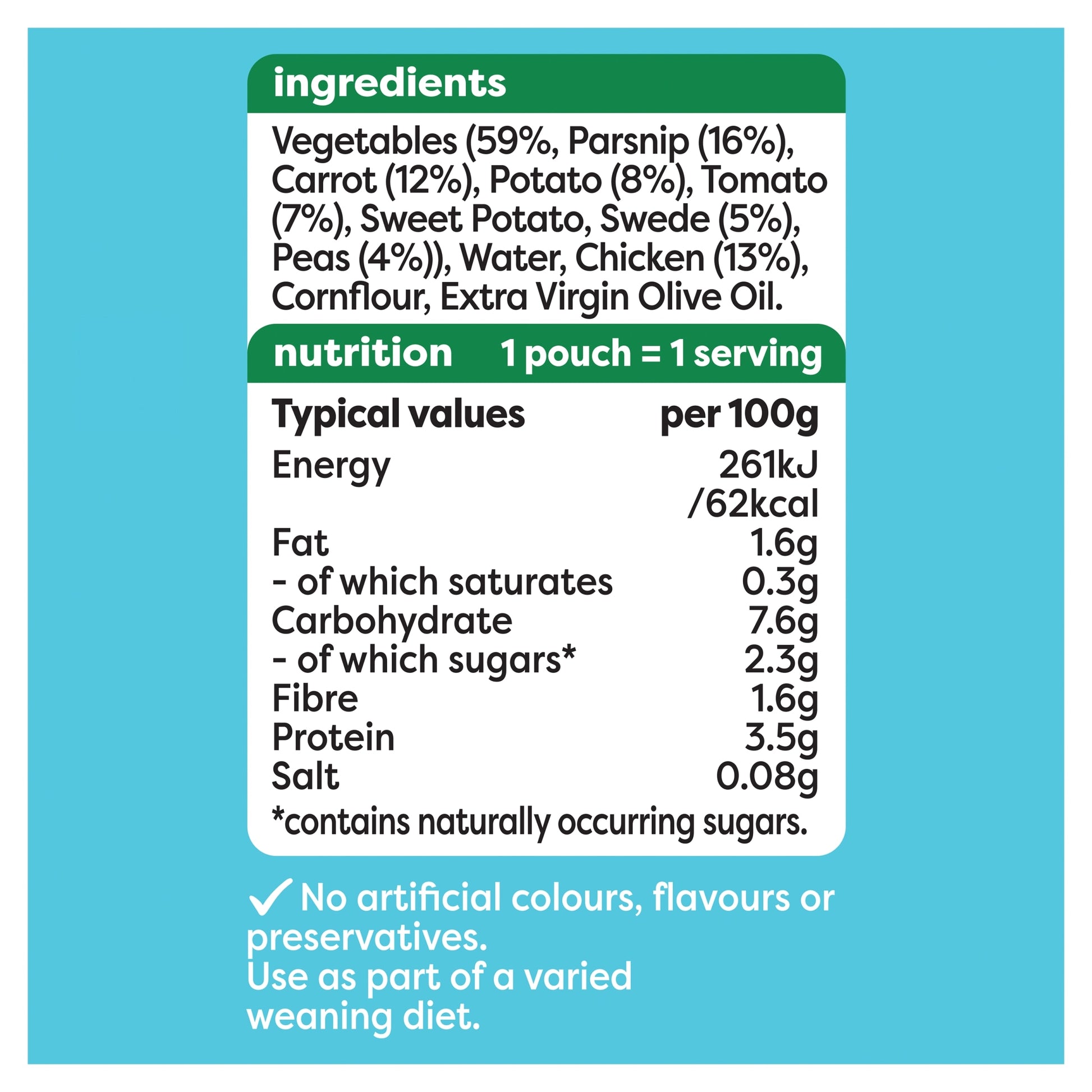 Heinz Sunday Chicken Dinner Baby Food Pouch 130g — image 5