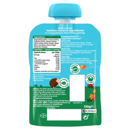 Heinz Sweet Potato & Beef Casserole Baby Food Pouch 130g — image 2