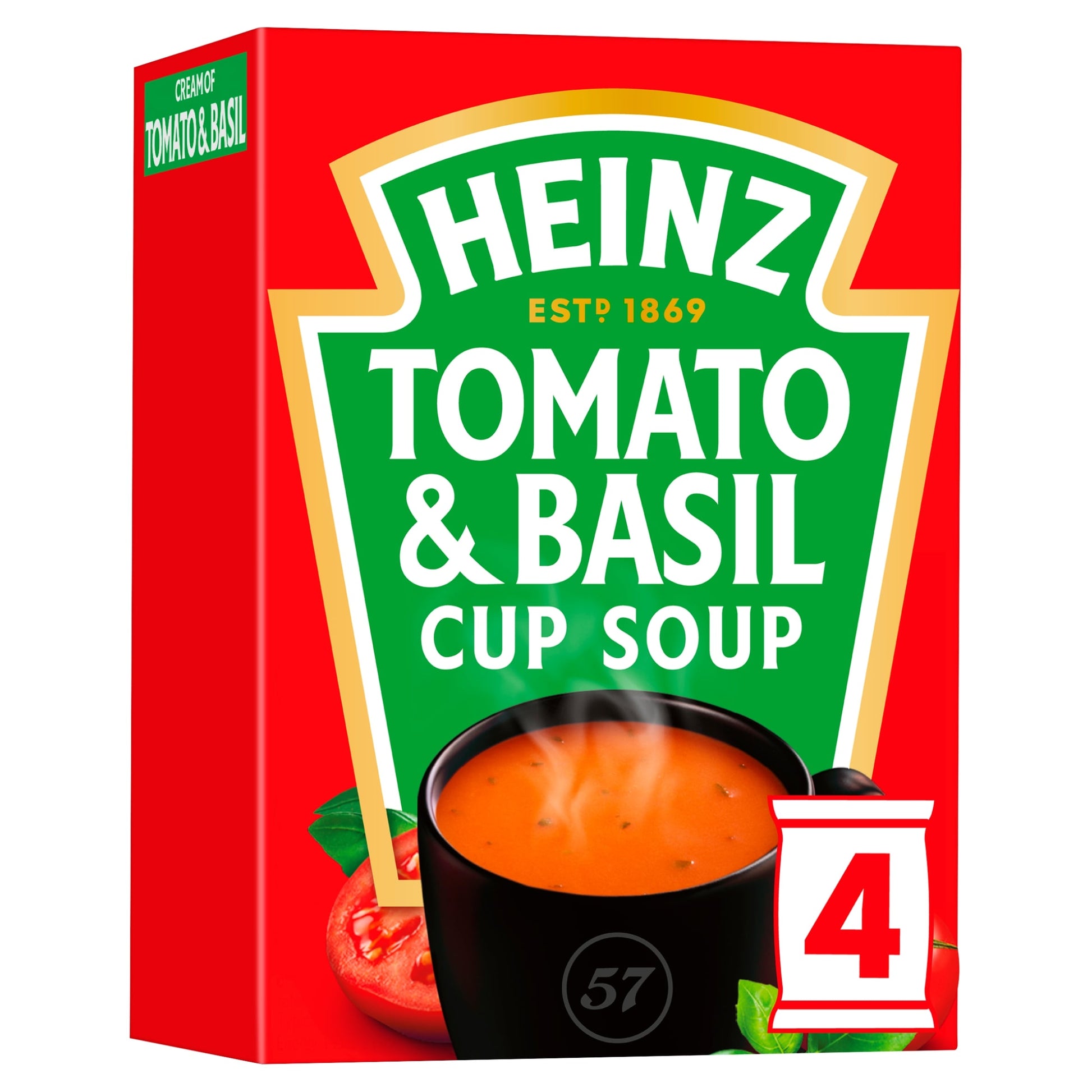 Heinz Tomato & Basil Cup Soup 4 Pack 88G — image 1