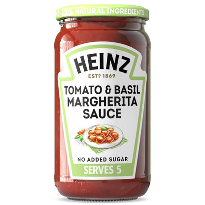 Heinz Tomato & Basil Margherita Sauce 490g — image 1