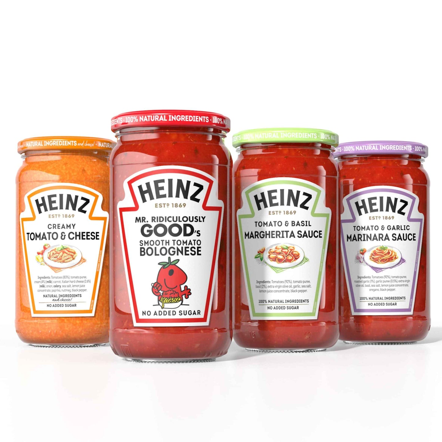 HEINZ Tomato & Basil Margherita Sauce 490g
