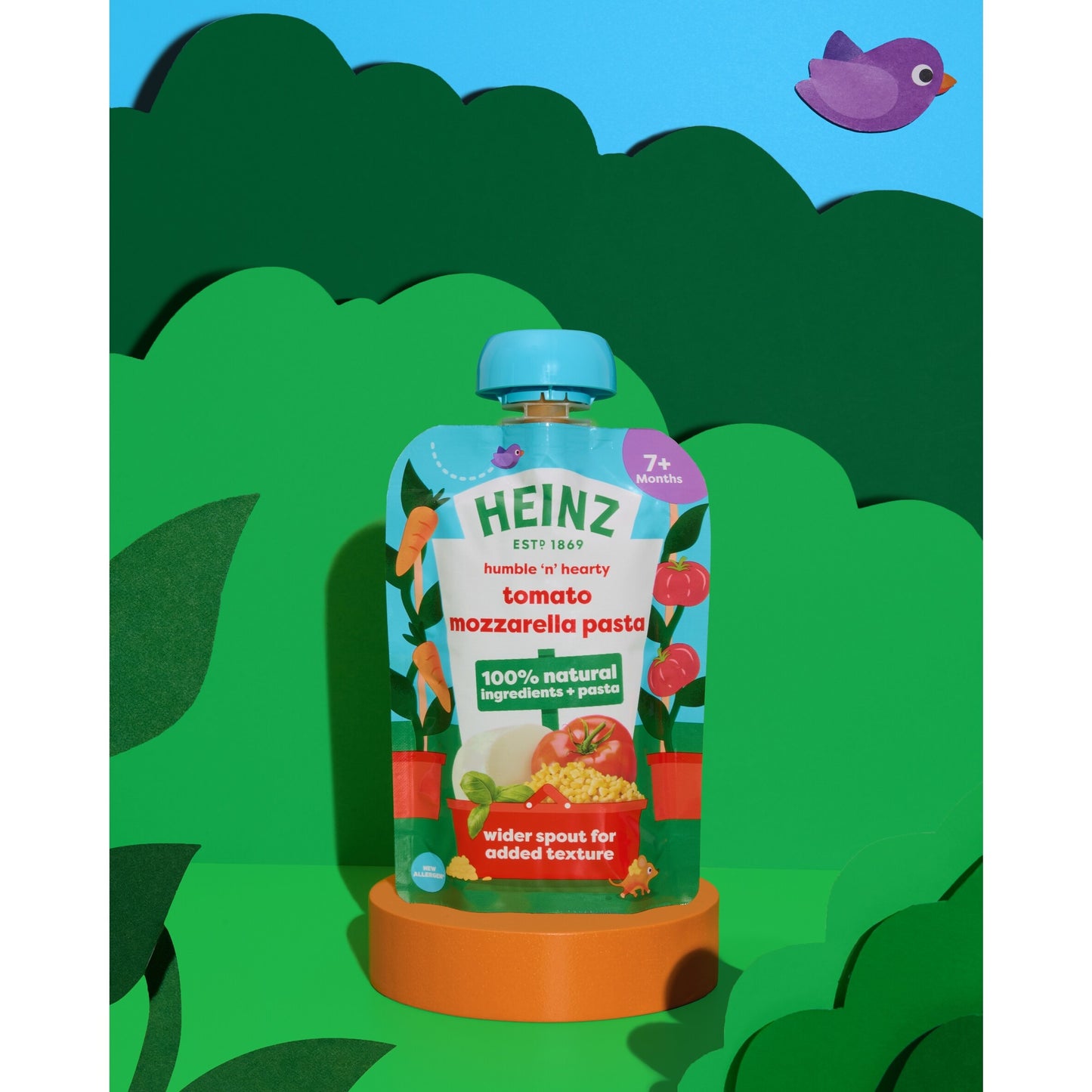 Heinz Tomato Mozzarella Pasta Shapes Baby Food Pouch 130g — image 3