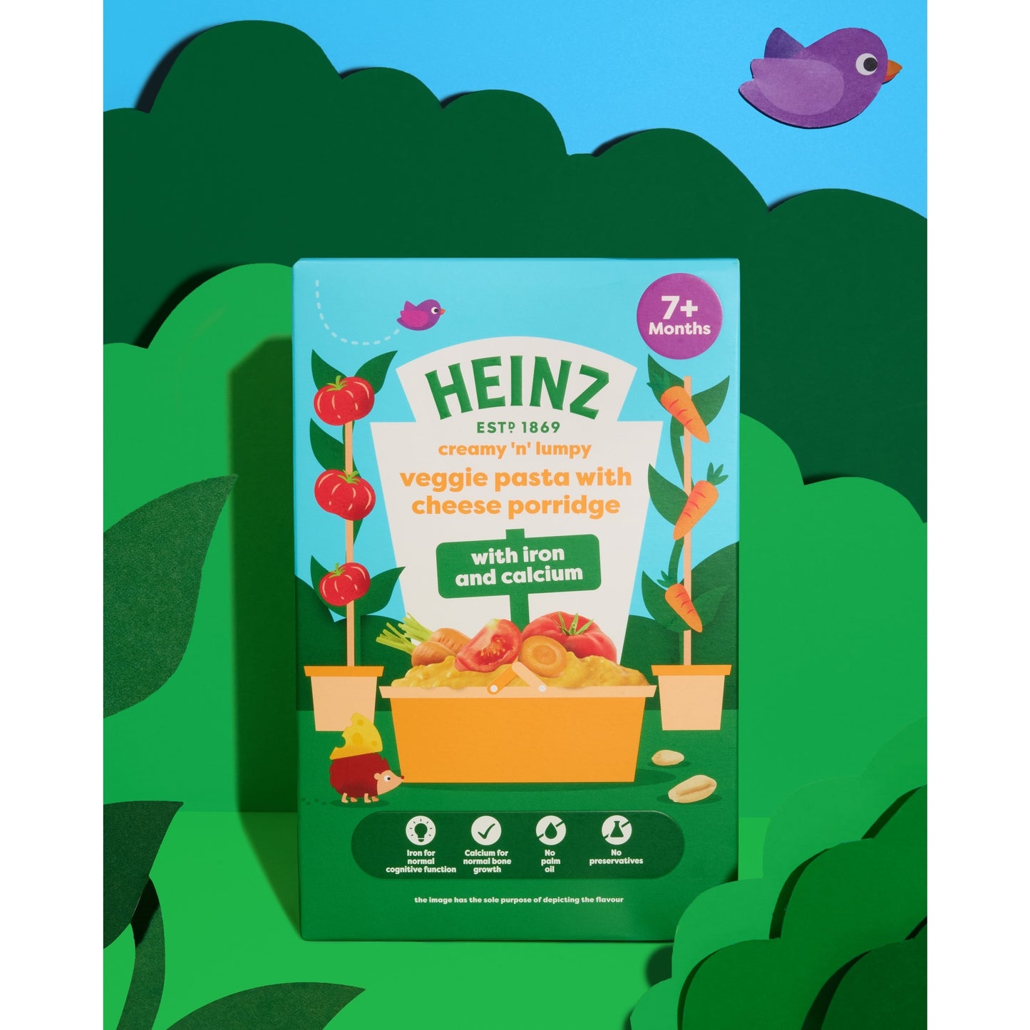 Heinz Veggie Pasta with Cheese Baby Food Porridge 7m+ 200g — image 2