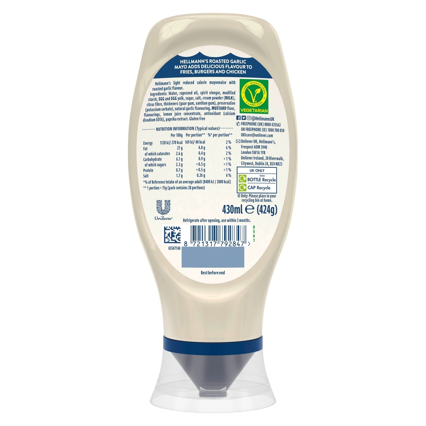 Hellmann's Creamy Ranch Mayo 430ml — image 2