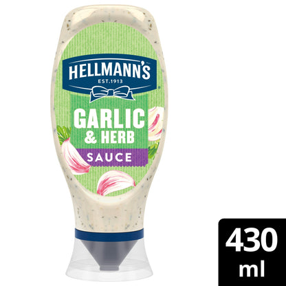 Hellmann's Garlic & Herb Sauce 430ml — image 1