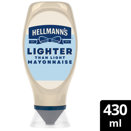 Hellmann's Lighter Than Light Mayonnaise Squeezy 430ml — image 1