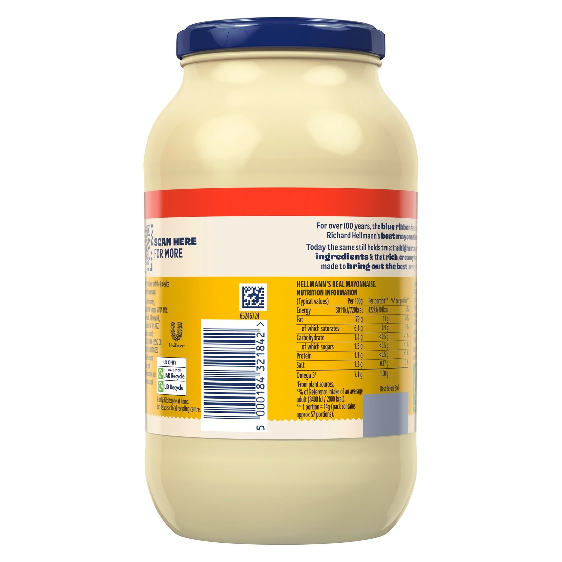 Hellmann's Real Mayonnaise 800G — image 2