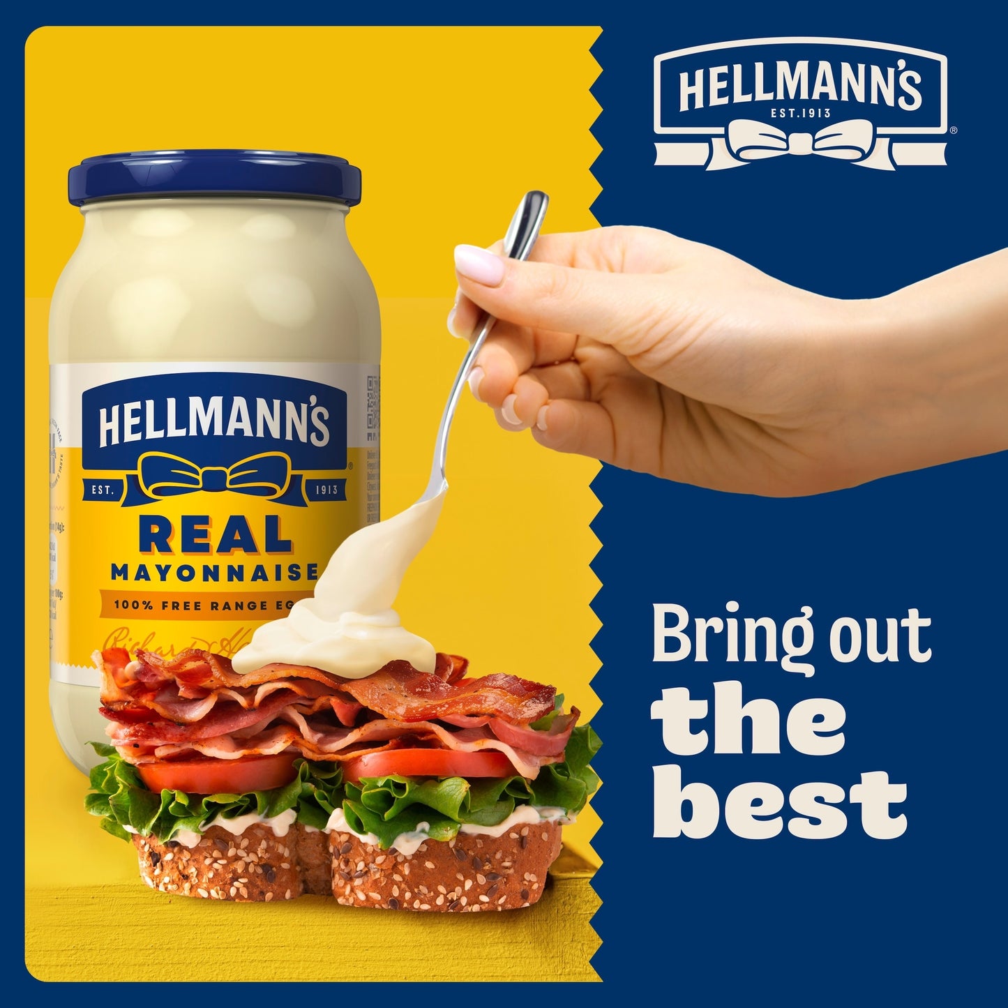 Hellmann's Real Mayonnaise Jar 400g — image 3