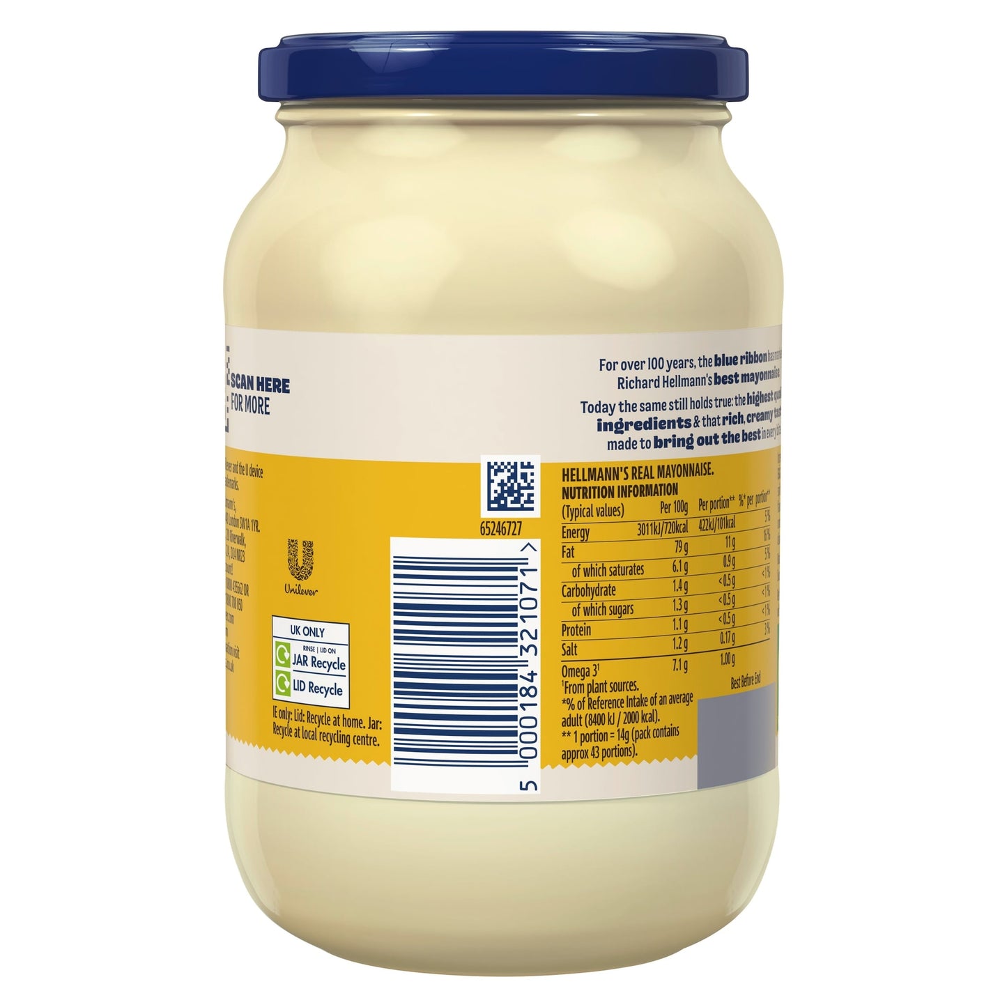 Hellmann's Real Mayonnaise Jar 600g — image 2