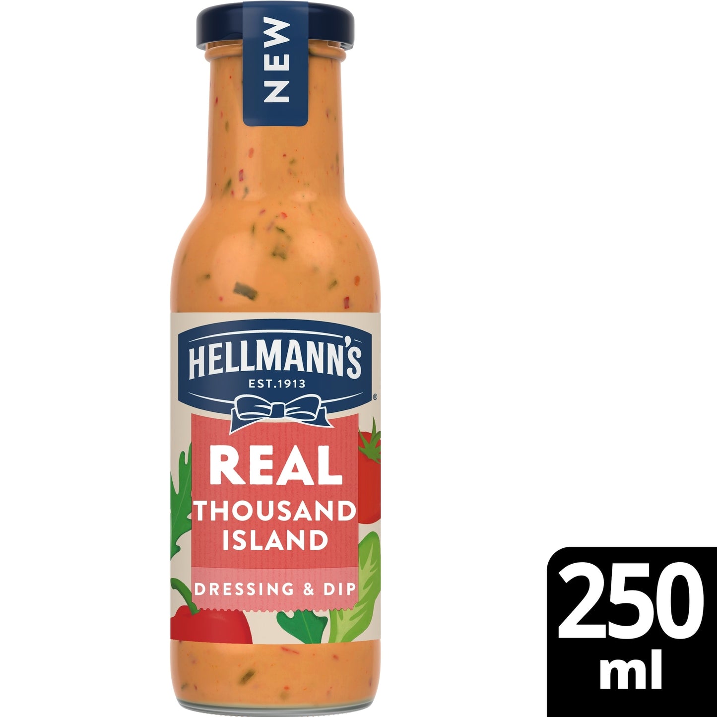 Hellmann's Real Thousand Island Salad Dressing & Dip Sauce 250ml — image 1