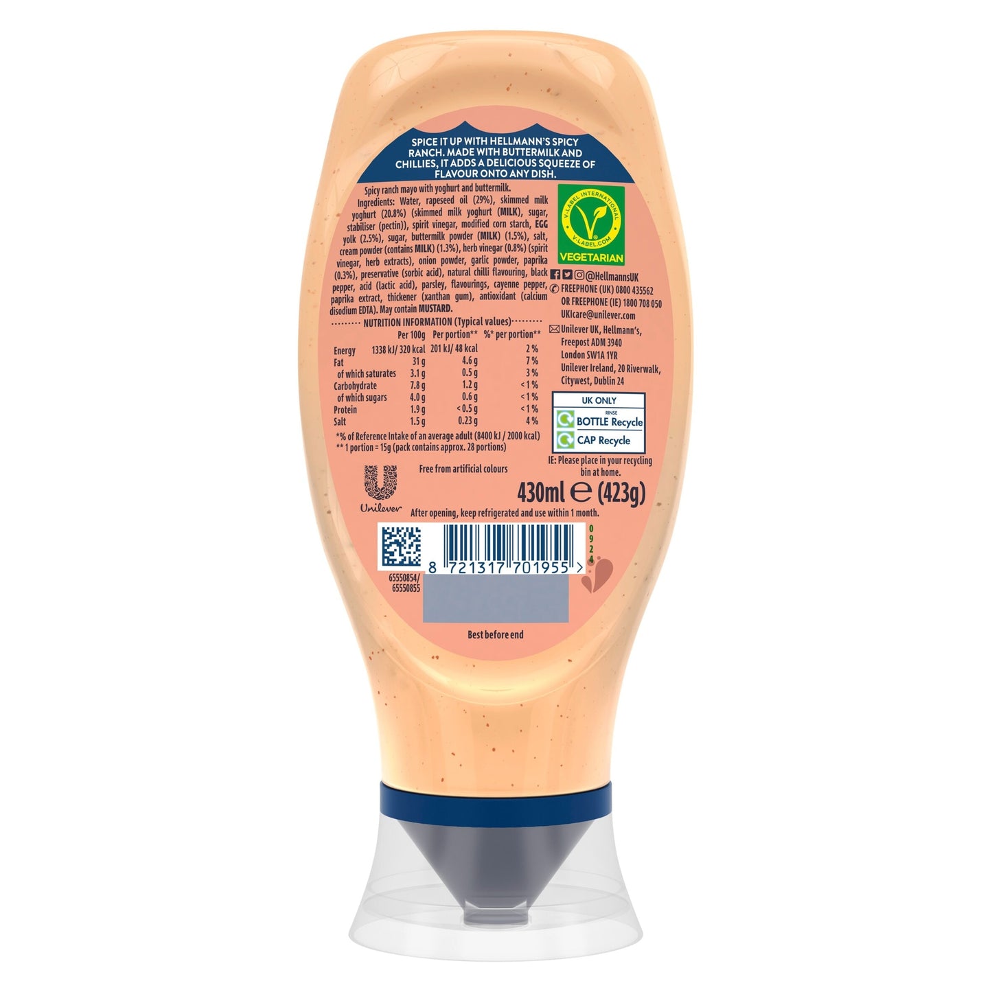 Hellmann's Spicy Ranch Mayo 430ml — image 2