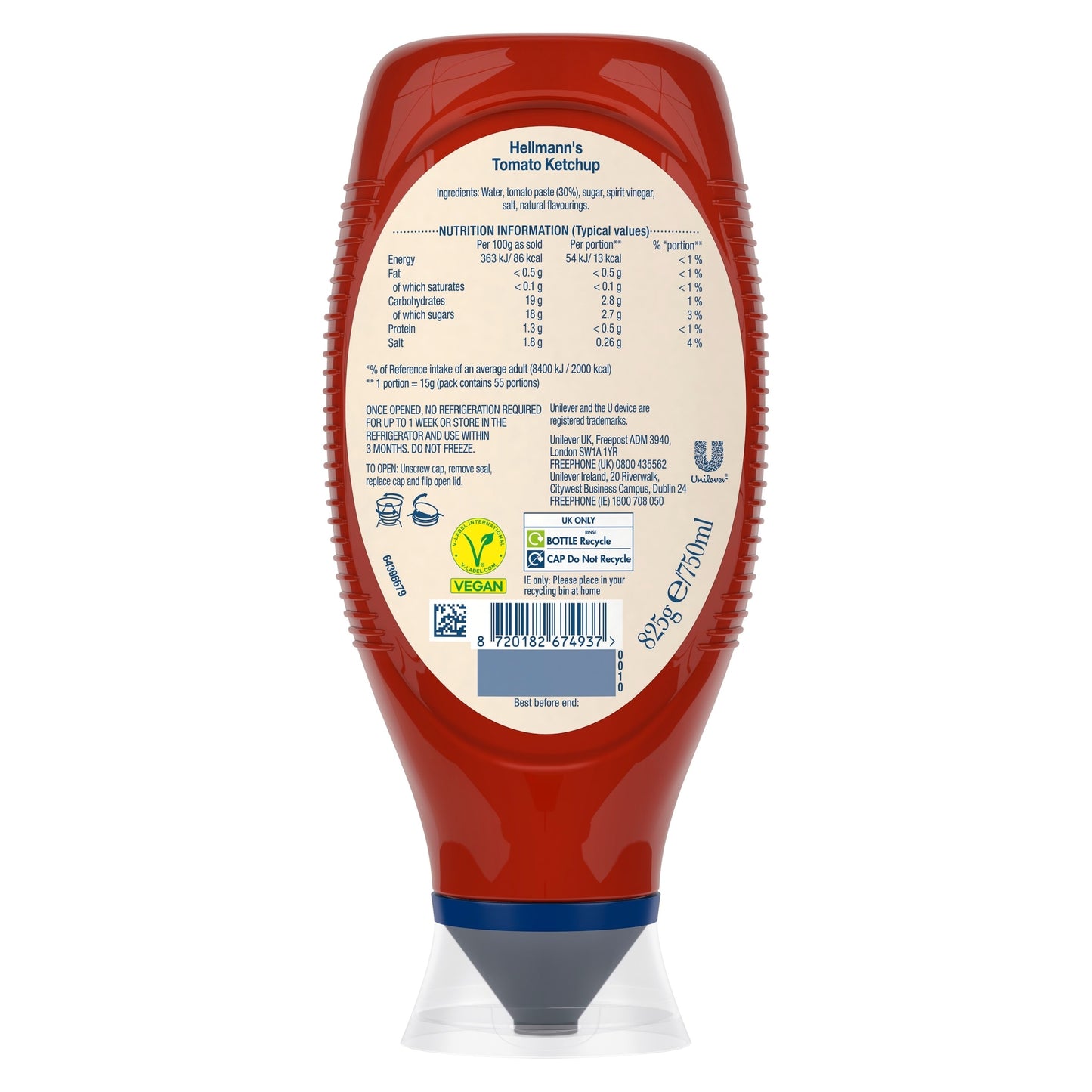 Hellmann's Tomato Ketchup 750ml — image 2