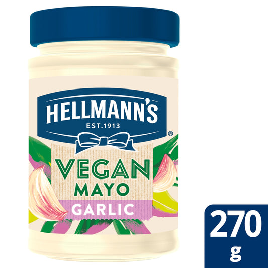 Hellmann’s Vegan Garlic Mayonnaise Jar 270g — image 1