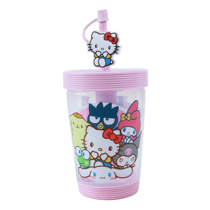 Hello Kitty & Friends Water Bottle Straw Cup 450ml — image 1