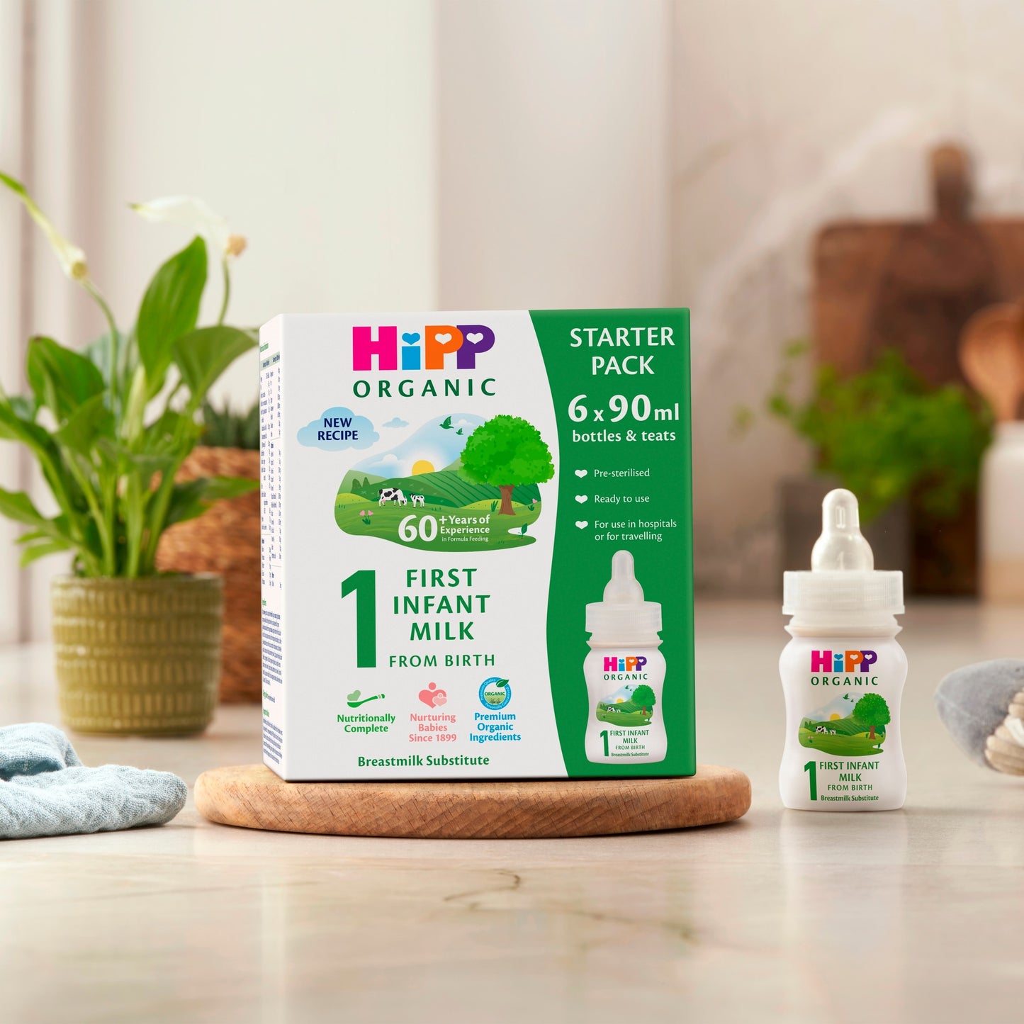 Hipp Organic 1 First Infant Baby Milk Ready To Eat 6X90ml — image 2