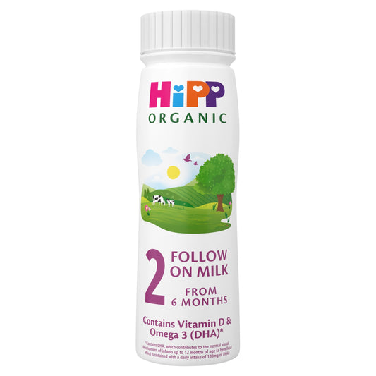 Hipp Organic 2 Follow On Baby Milk Ready To Feed Bottle 6 Month Plus 200Ml — image 2