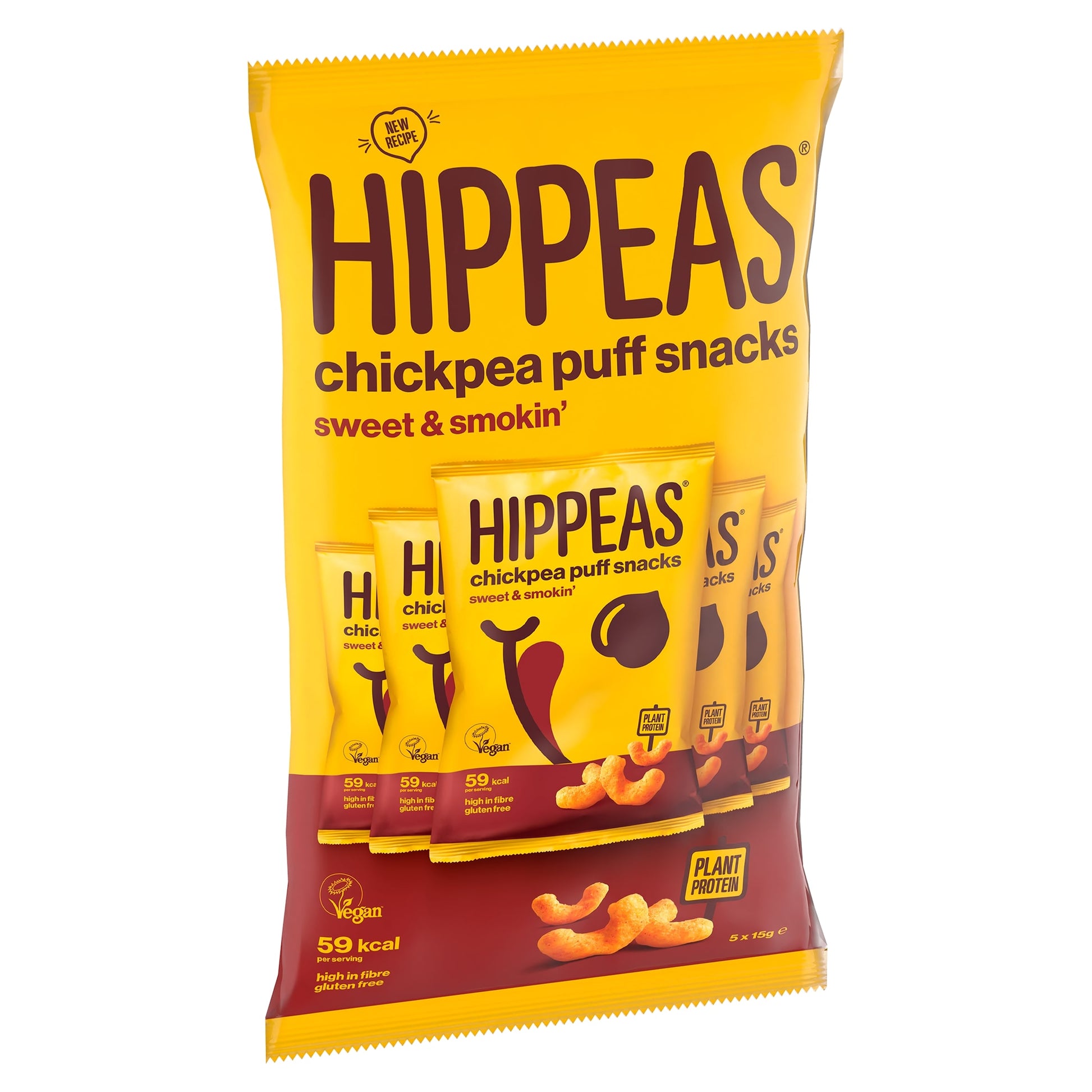 Hippeas Sweet & Smokin' Chickpea Puff Snacks 5 Pack 15g — image 2