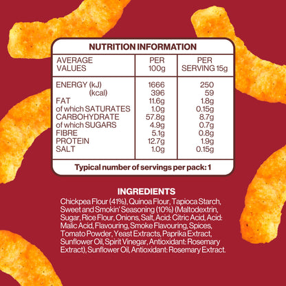 Hippeas Sweet & Smokin' Chickpea Puff Snacks 5 Pack 15g — image 3