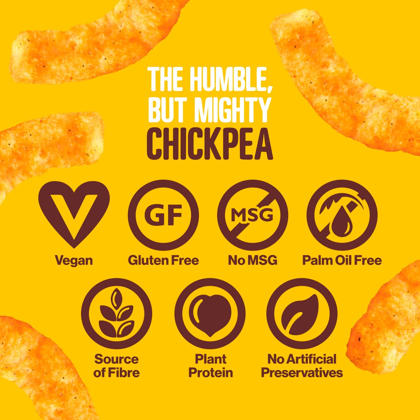 Hippeas Sweet & Smokin' Chickpea Puff Snacks 5 Pack 15g — image 4