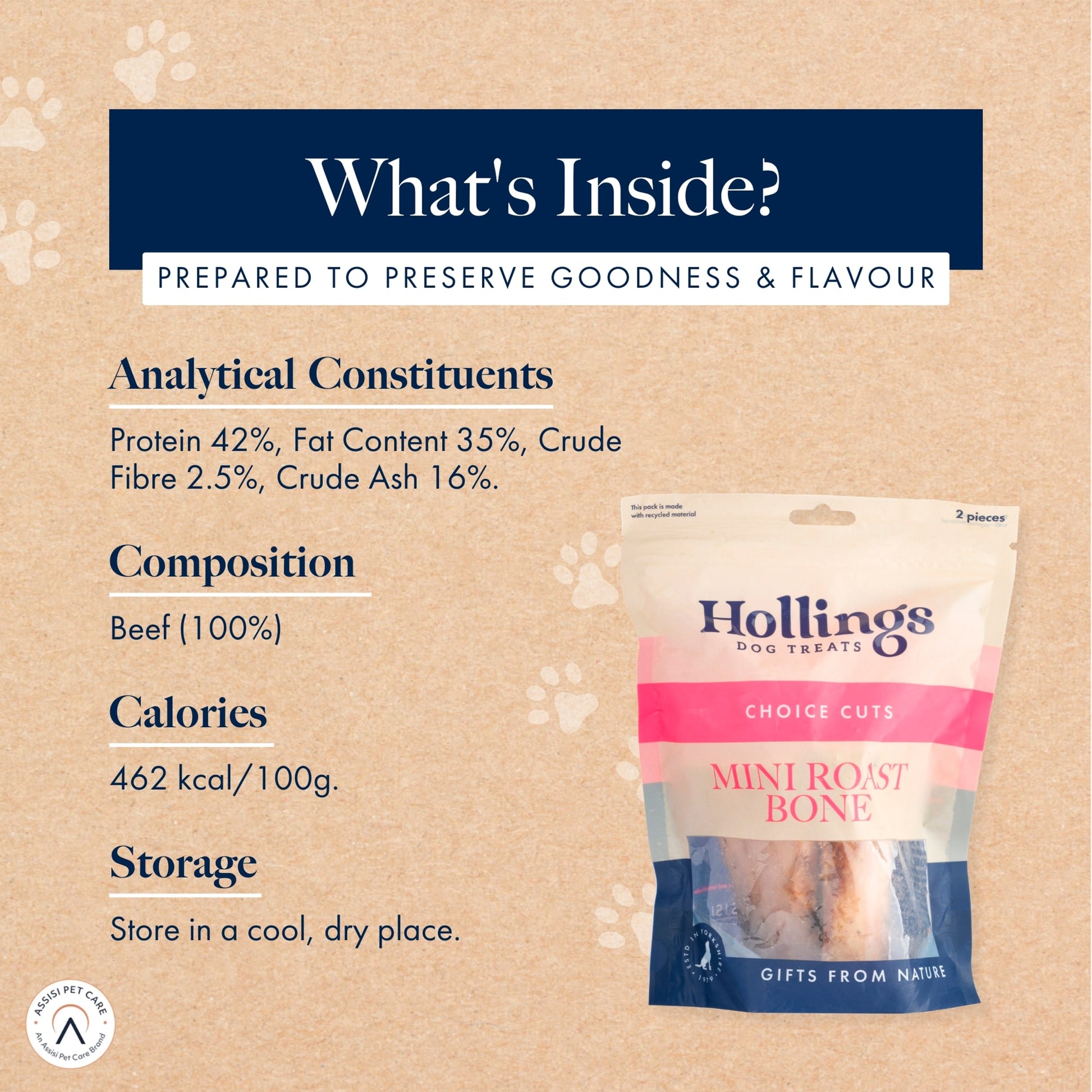 Hollings Choice Cuts Mini Roast Bone Dog Treats 2 Pack — image 3