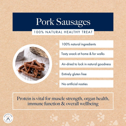 Hollings Pork Sausages Natural Dog Treats 200g — image 3
