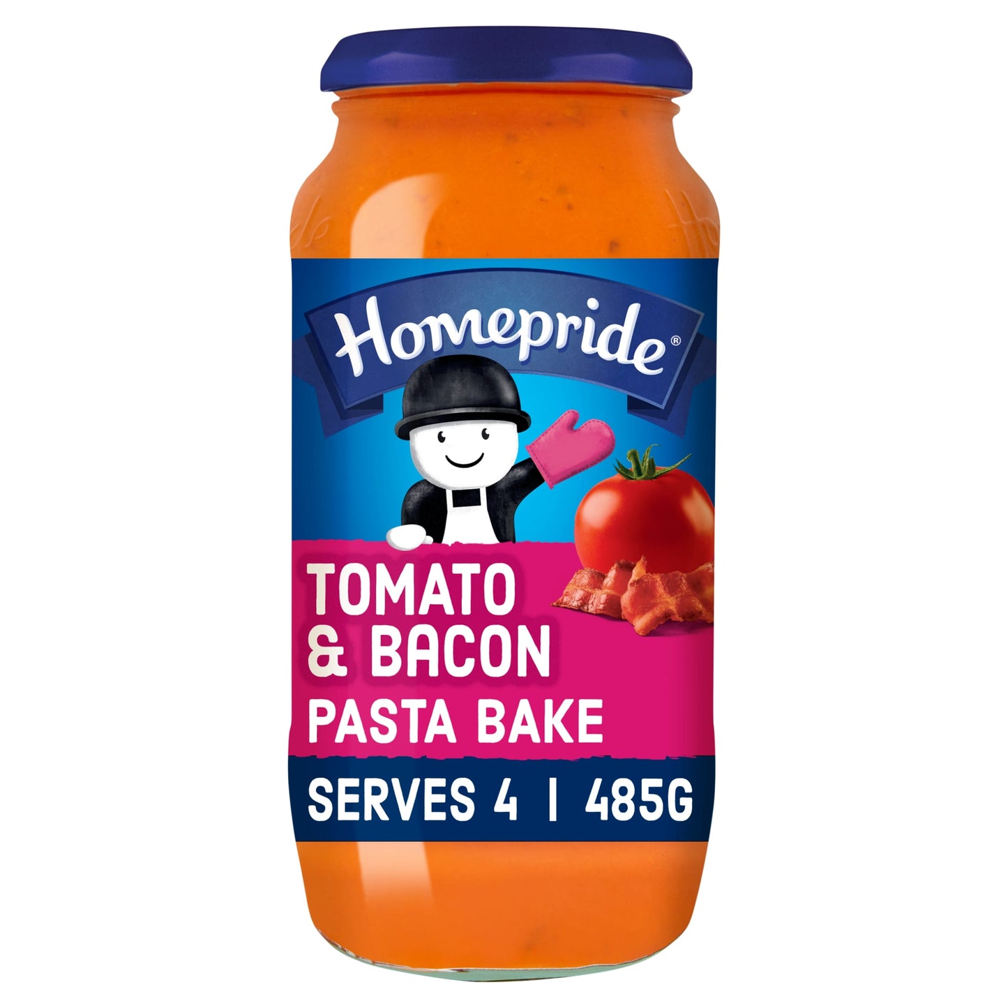 Homepride Creamy Tomato & Bacon Pasta Bake Sauce 485g — image 1