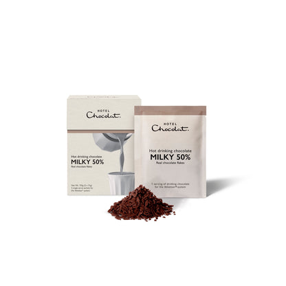 Hotel Chocolat Hot Drinking Chocolate Milky 50% 5 x 31g — image 2