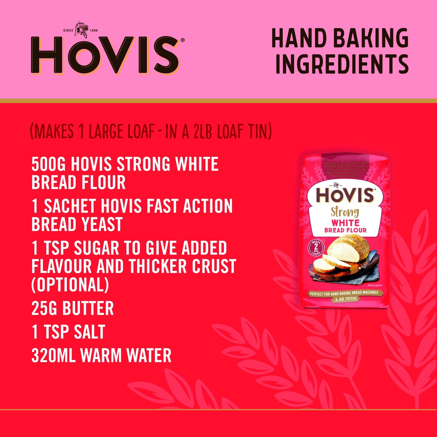 Hovis Baking Strong White Bread Flour 1kg — image 3