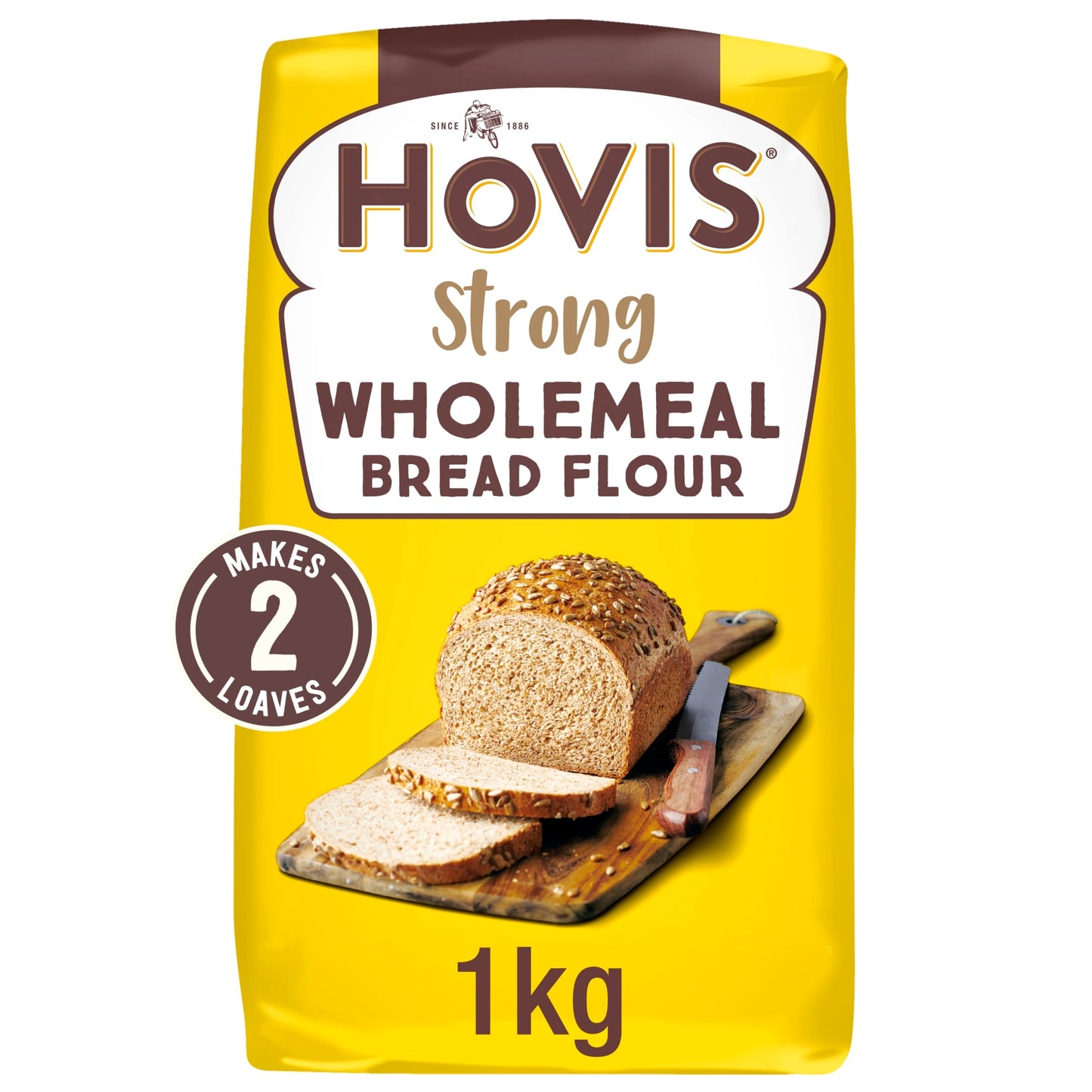 Hovis Baking Strong Wholemeal Bread Flour 1kg — image 1